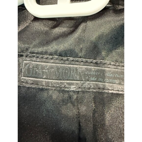 Vintage 90s Gian Mori Italian Genuine Leather Blazer, size large - Picture 2 of 14